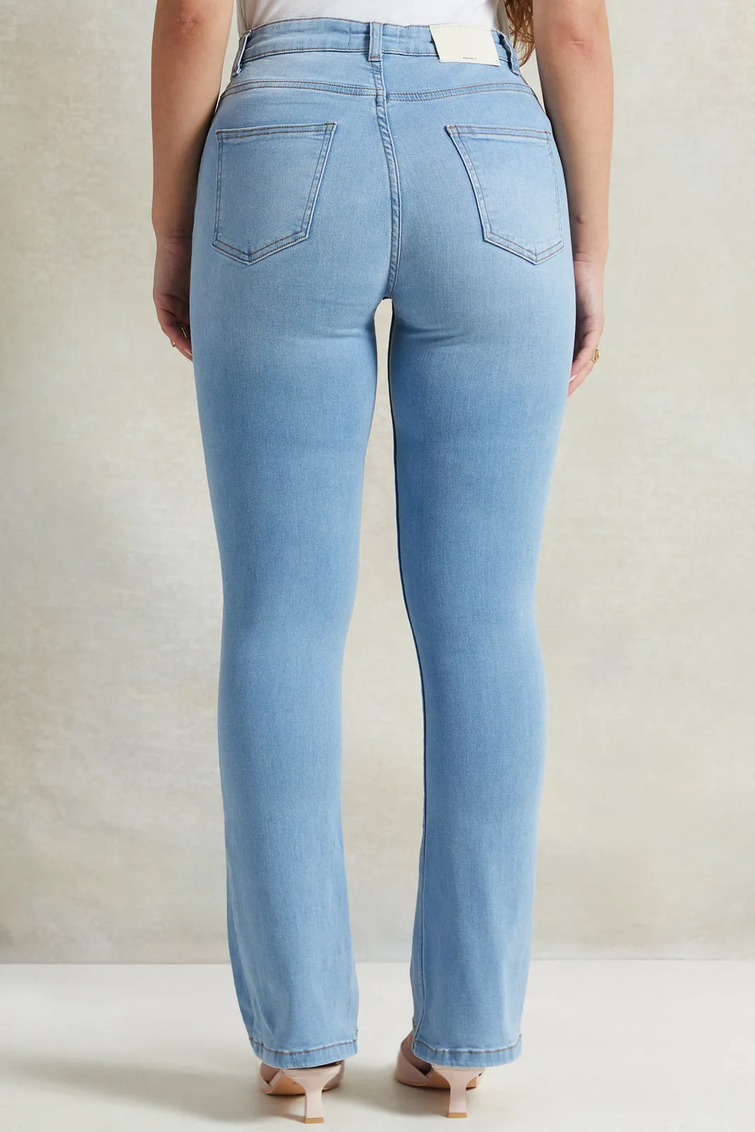 Women Blue Flared Jeans